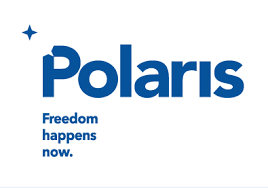 Polaris logo with a star